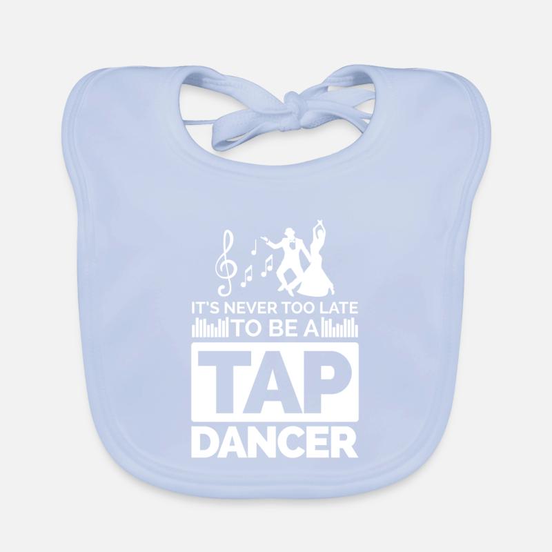 Motif de danse avec notes et danseurs Bavoir bio Bébé