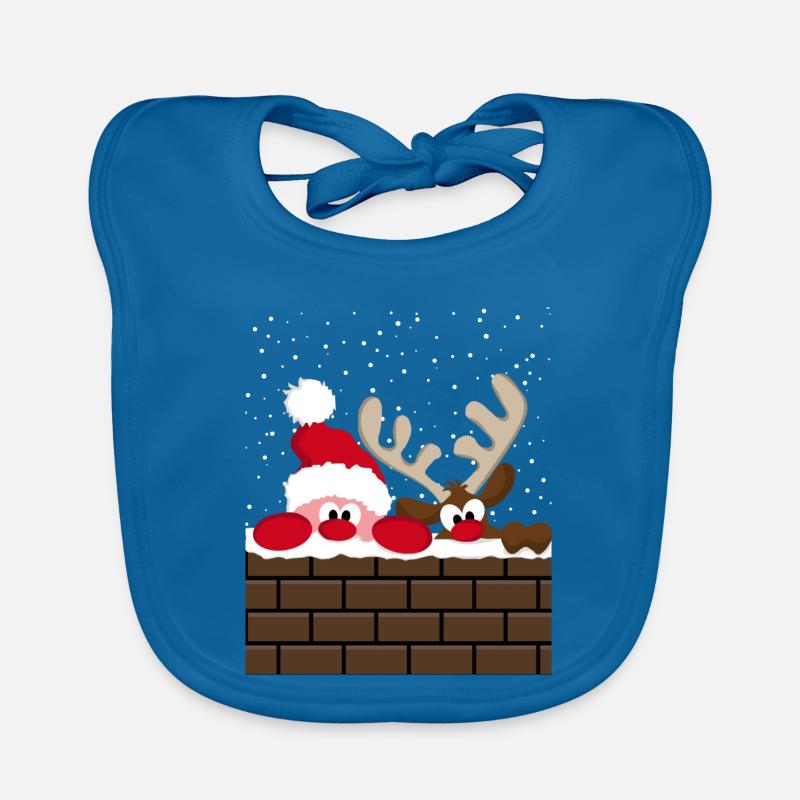 Santa & Rudolph Baby Bio-Lätzchen