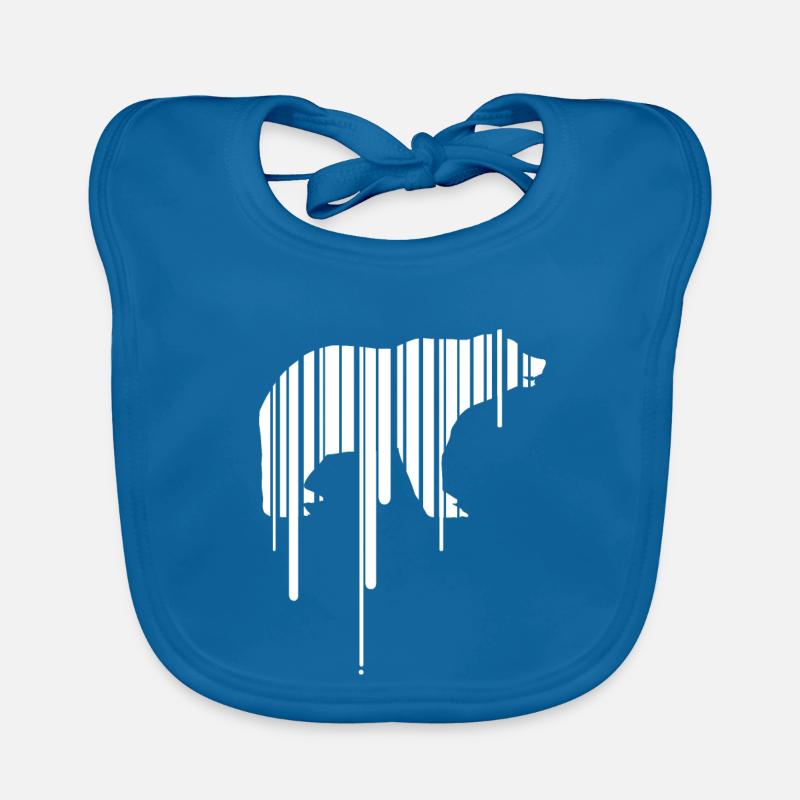 polar bear earth barcode save planet climate demo CO2 Organic Baby Bibs