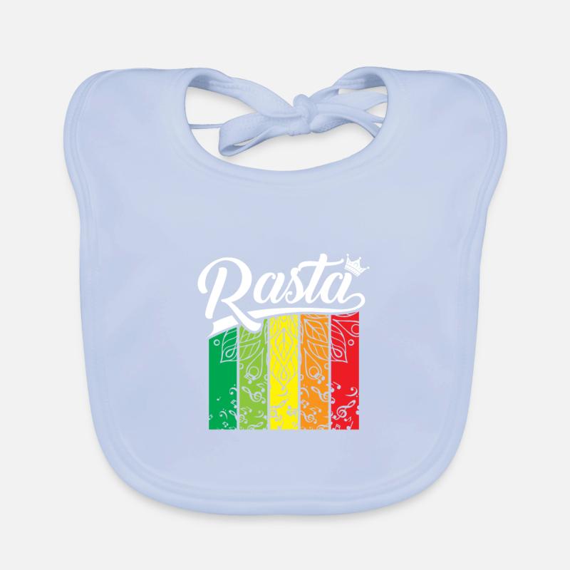 Pastel Rainbow Banner Organic Baby Bibs