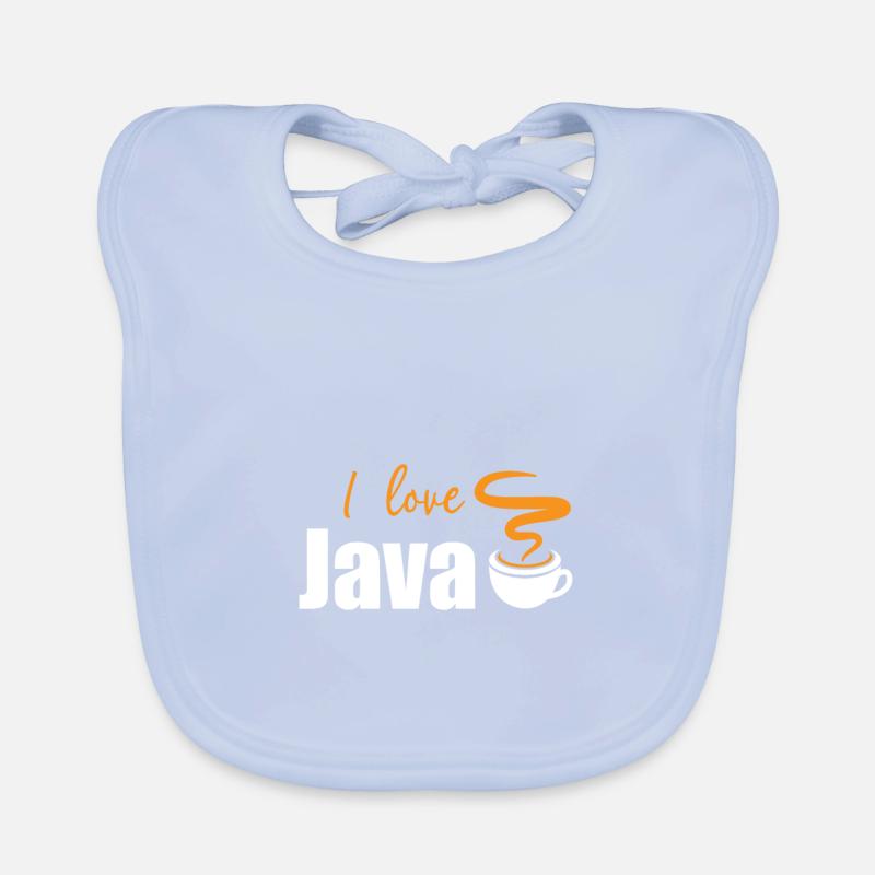 Ich liebe Java Baby Bio-Lätzchen