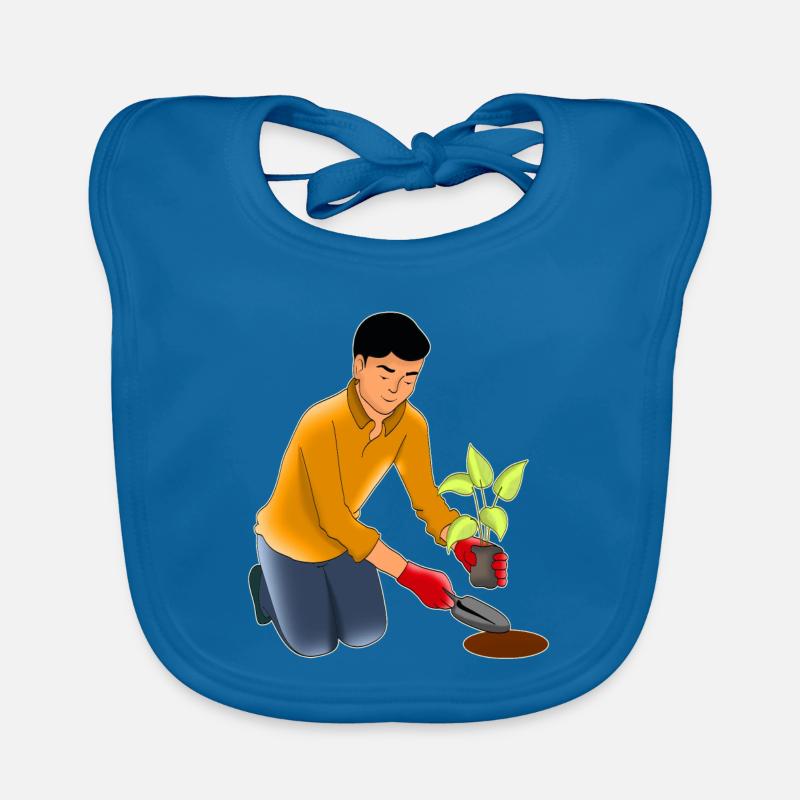 Gartenarbeit Baby Bio-Lätzchen