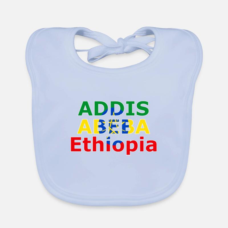 Addis Ababa Ethopia Farbdesign Baby Bio-Lätzchen
