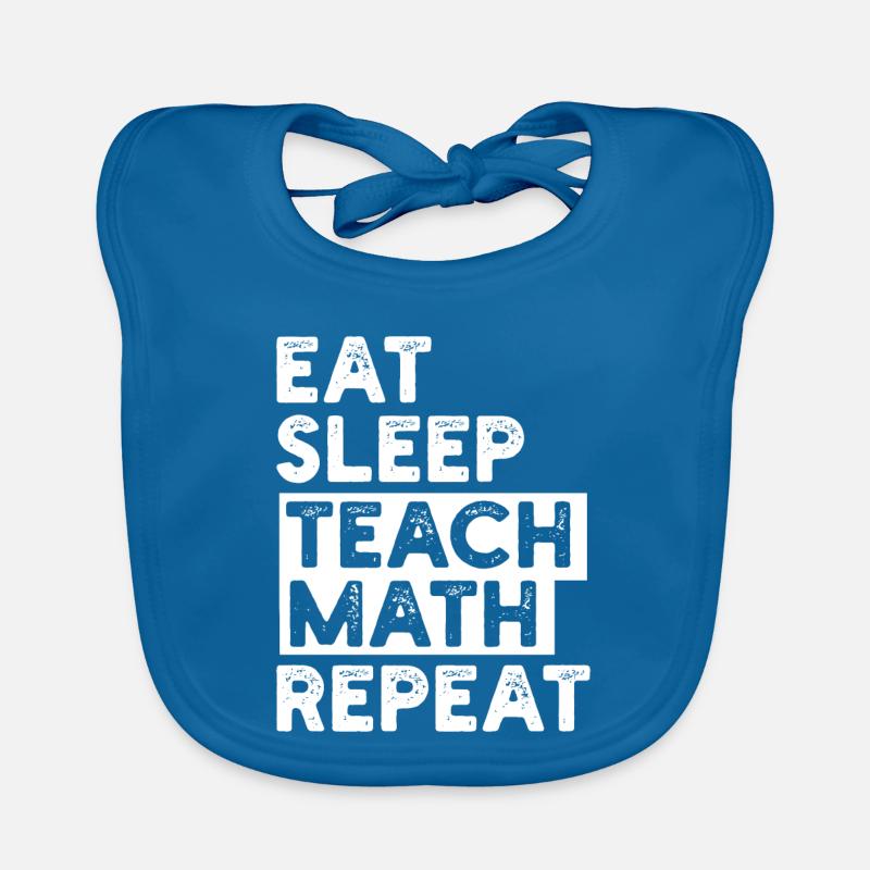 Math Teacher Mathematics Organic Baby Bibs