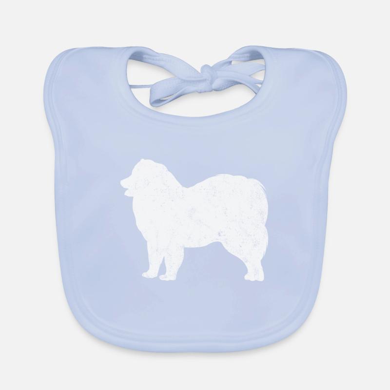 Samoyed Samoyed propriétaire de chien Bavoir bio Bébé