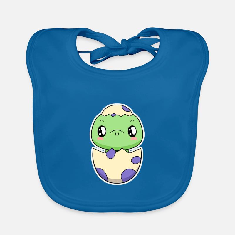 Small dinosaur from the egg Organic Baby Bibs