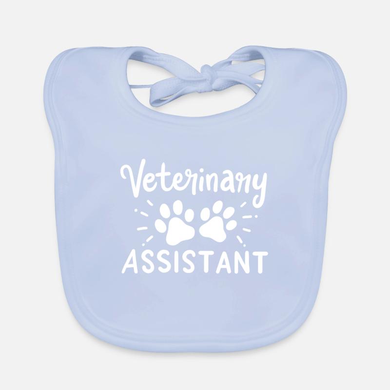 Veterinary Assistant Vet Tech Organic Baby Bibs
