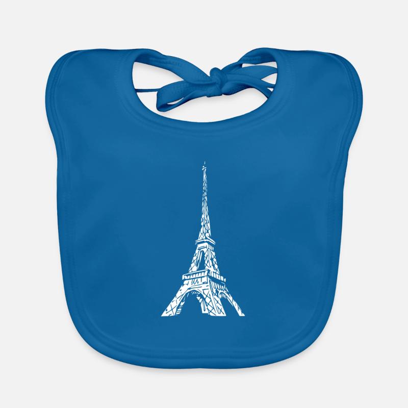 Paris Eiffel Tower Organic Baby Bibs