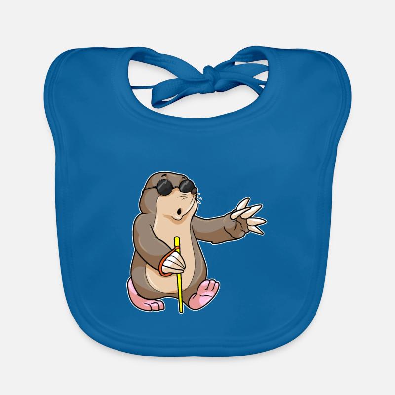 Mole Blind Drôle Bavoir bio Bébé