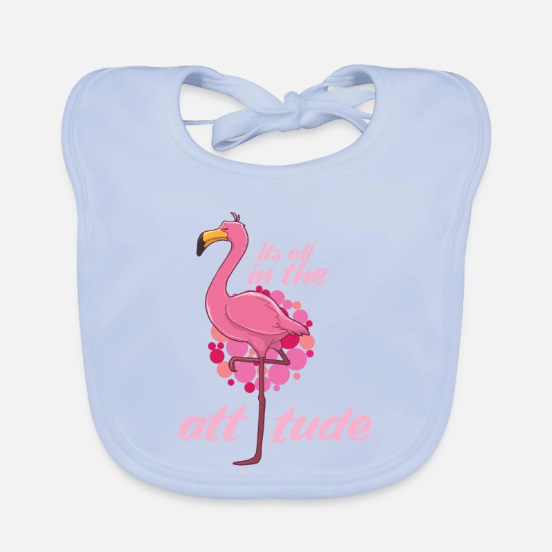 Flamingo Organic Baby Bibs