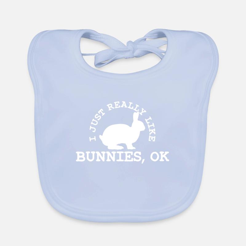 Bunny Rabbit Bunny Lover Organic Baby Bibs