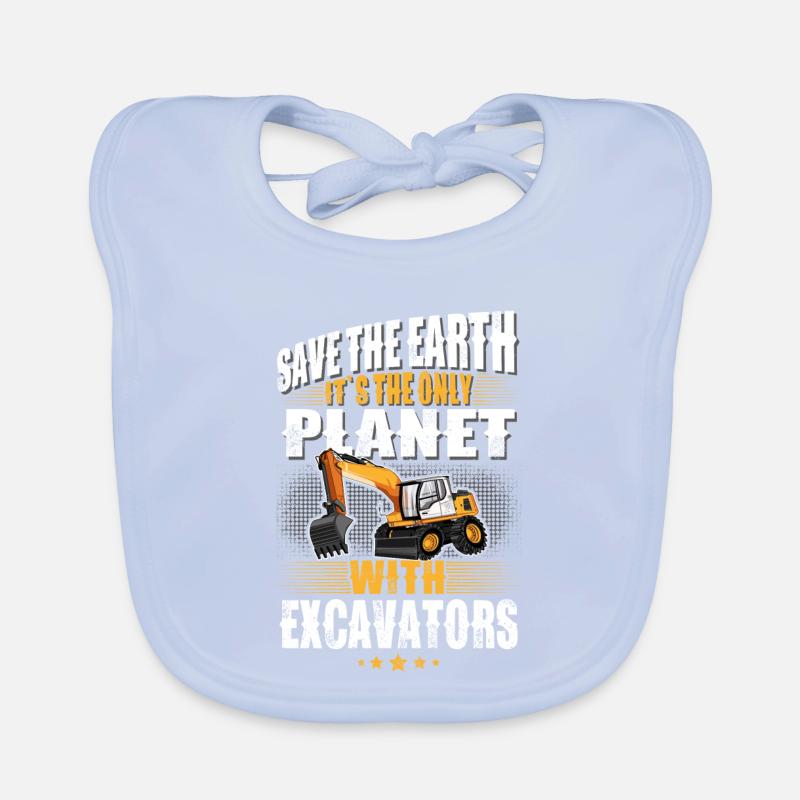 Baggerfahrer Baggerführer Baby Bio-Lätzchen