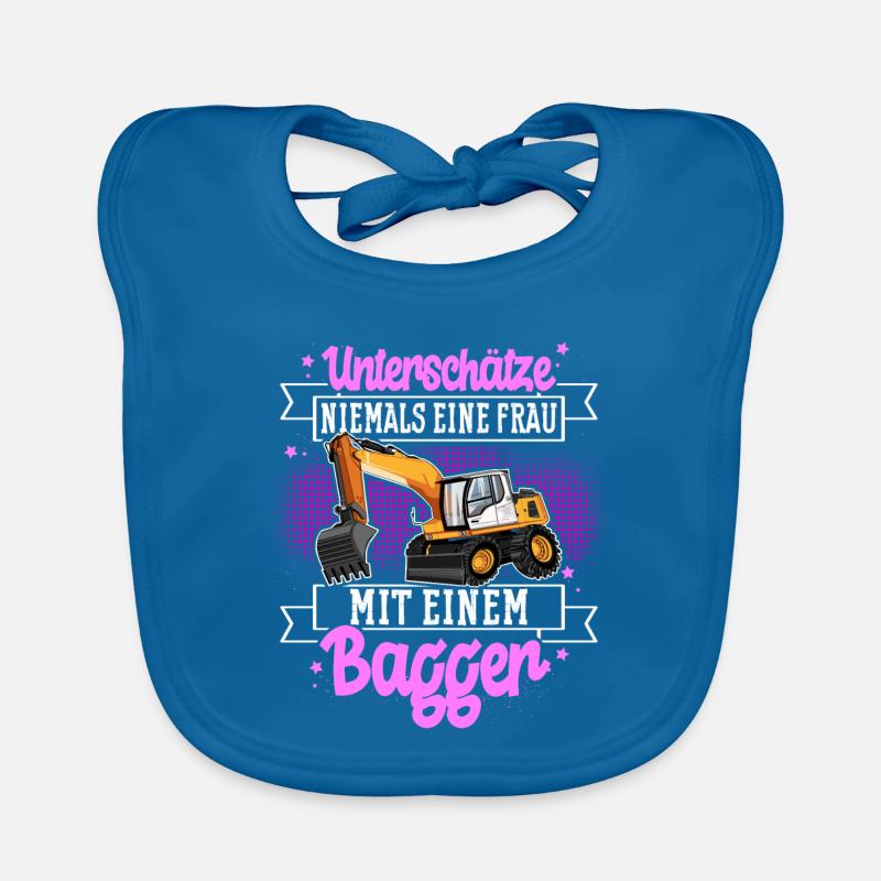 Baggerfahrerin Baby Bio-Lätzchen