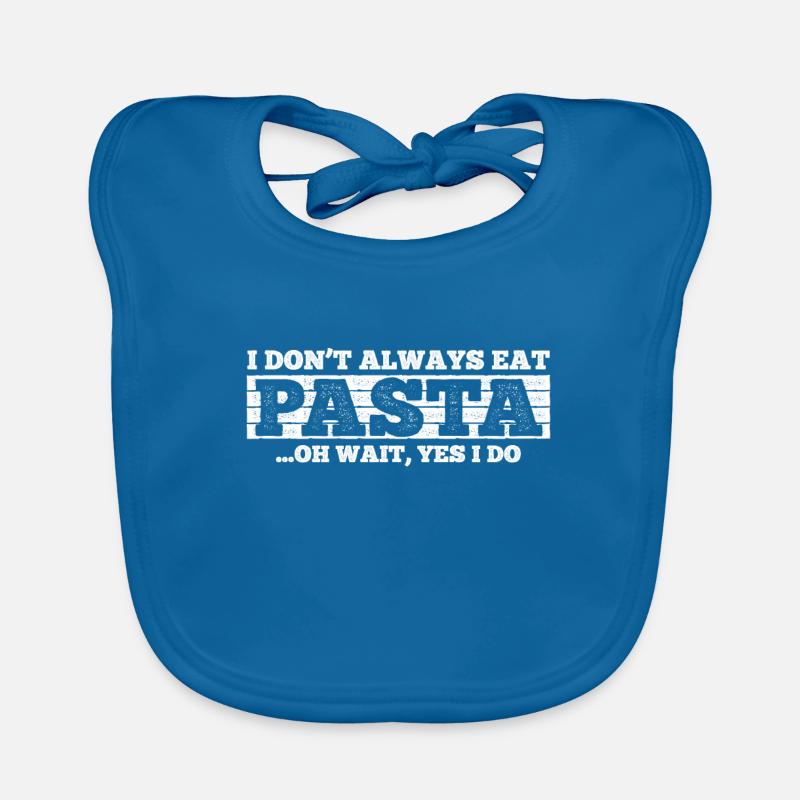 Pasta - Bavoir bio Bébé - bleu paon
