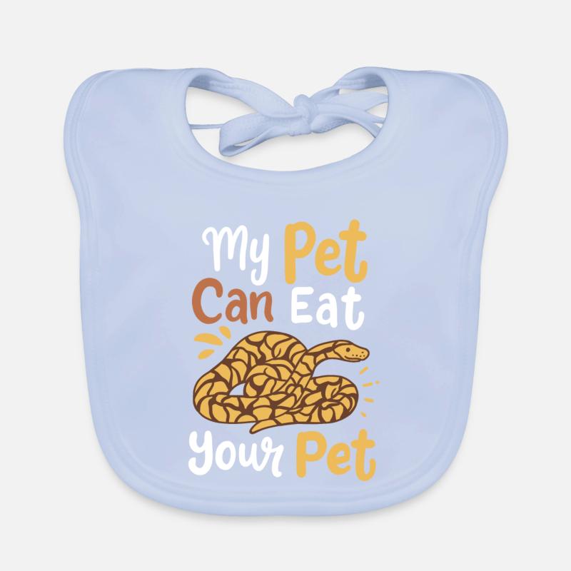 Python Snake Snake Owner Organic Baby Bibs