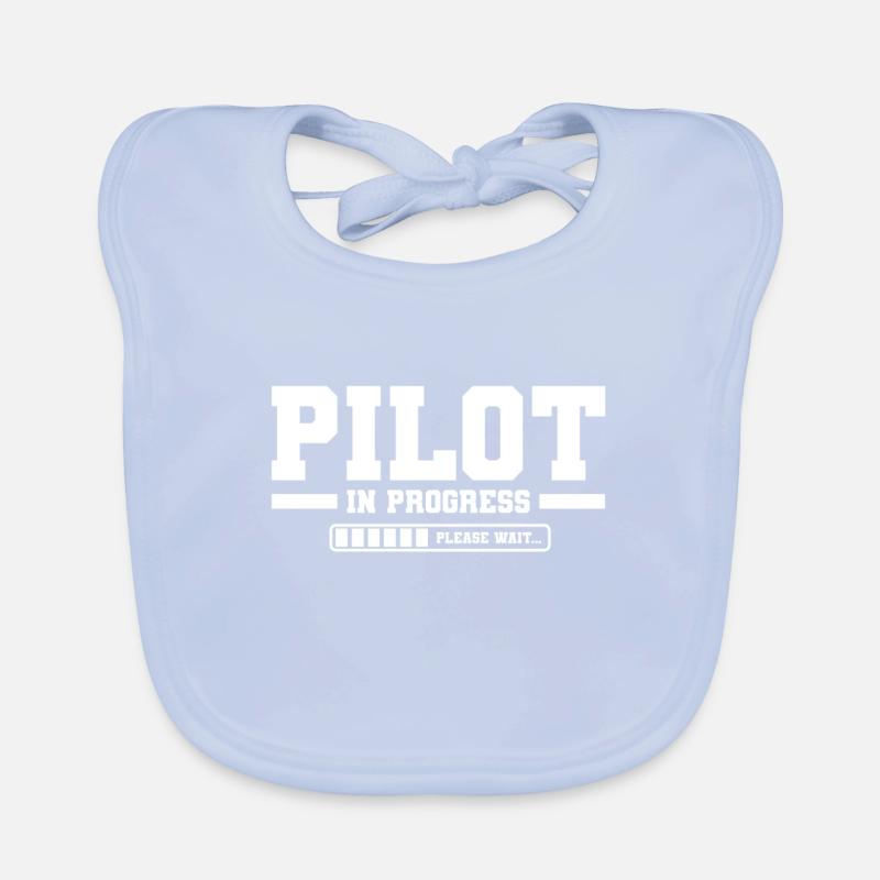 Student Pilot Flight School Organic Baby Bibs