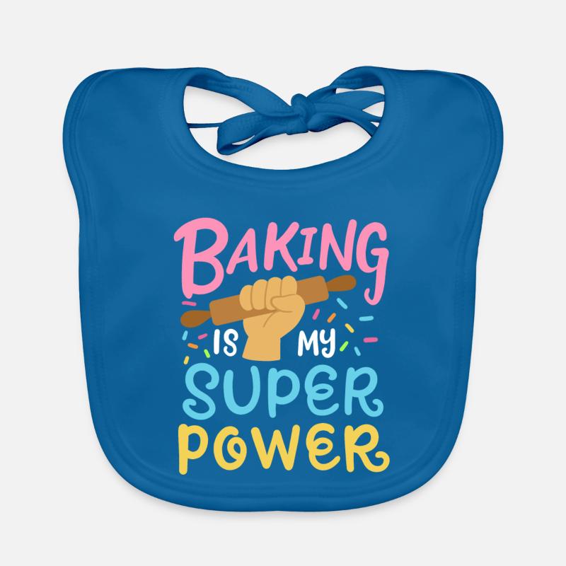 Baking Baker Rolling Pin Organic Baby Bibs