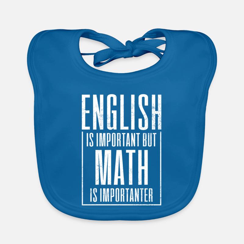 Mathématiques Maths Mathe maths Professeur de mathématiques Bavoir bio Bébé