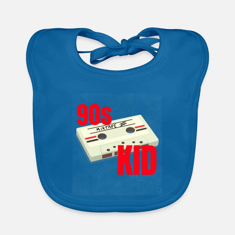 90s Vibe Mixtape Cassette Theme Party 90s Organic Baby Bibs