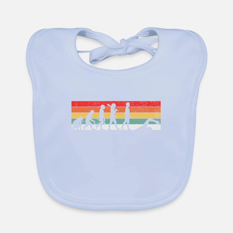 Schwimmen Schwimmer Evolution Baby Bio-Lätzchen
