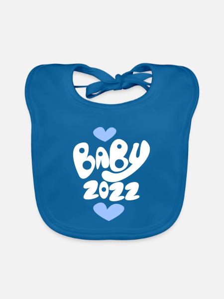 Baby 2022 - Baby Bio-Lätzchen - Pfauenblau