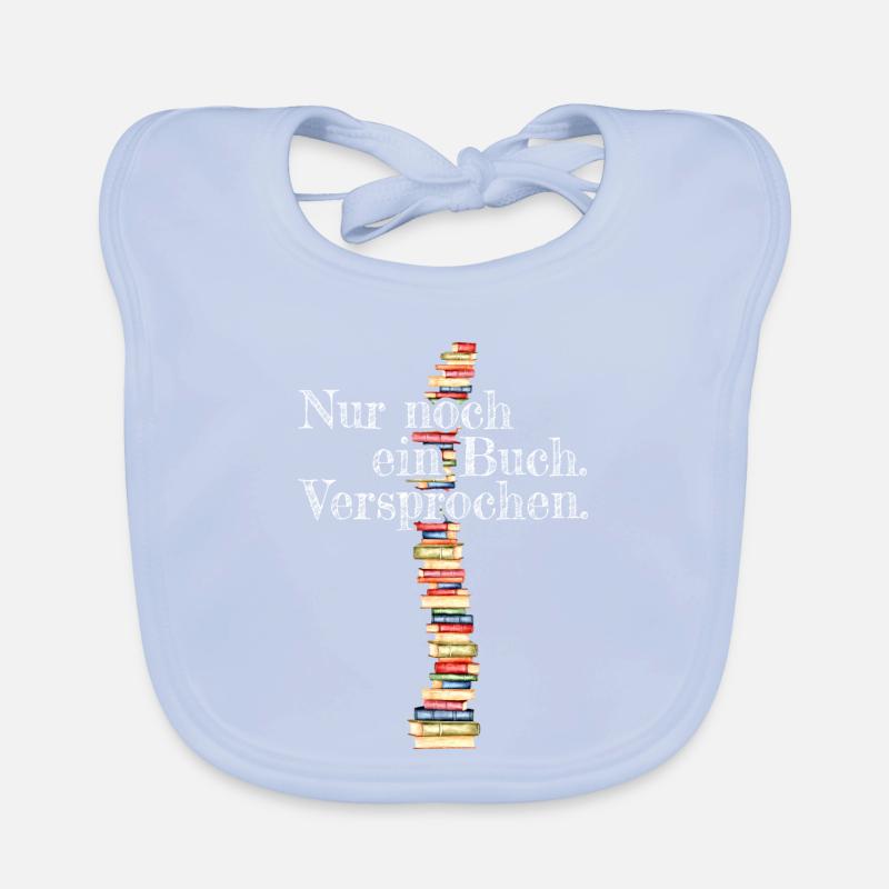 Nur Noch Ein Buch Versprochen Leseratte Bücherwurm Baby Bio-Lätzchen
