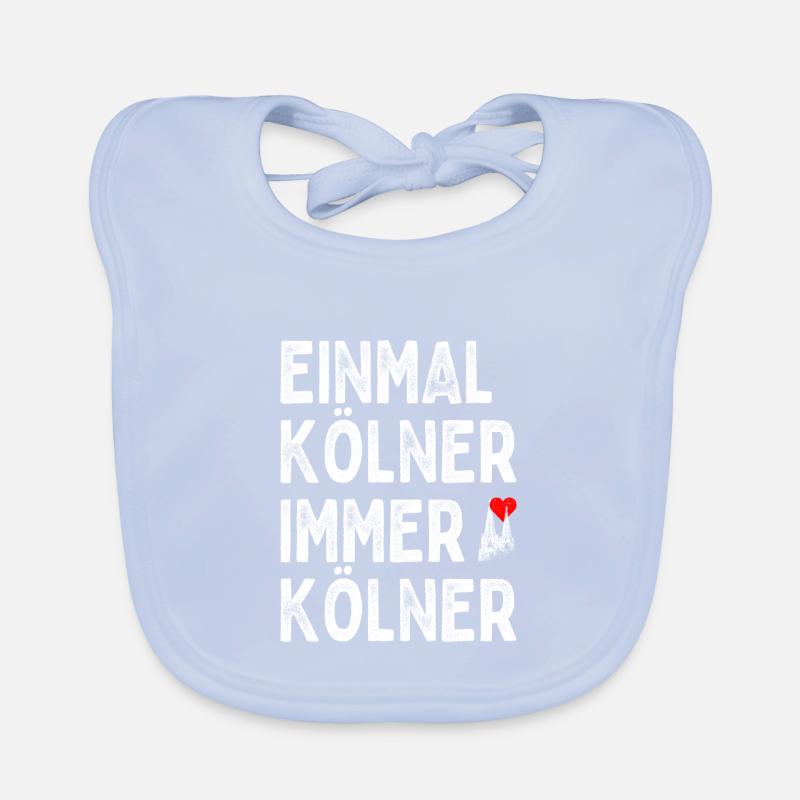 Köln Einmal Kölner Immer Kölner Karneval Kölsch Baby Bio-Lätzchen