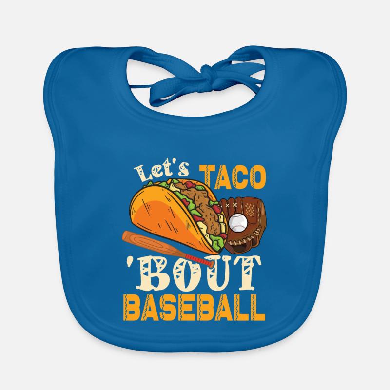 Lasst Uns Taco Bout Baseball Baby Bio-Lätzchen