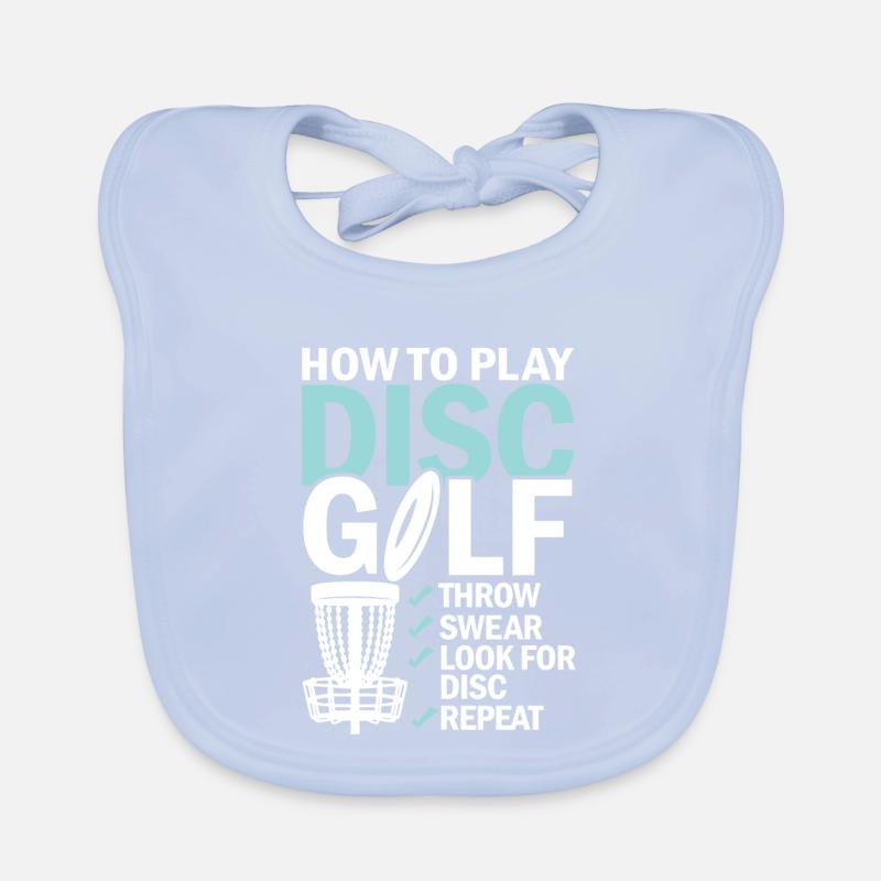 Discgolf Lernen Motivation Design Baby Bio-Lätzchen