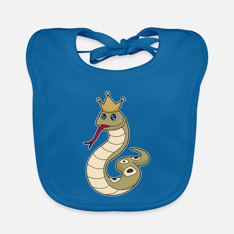 Couronne de serpent Bavoir bio Bébé