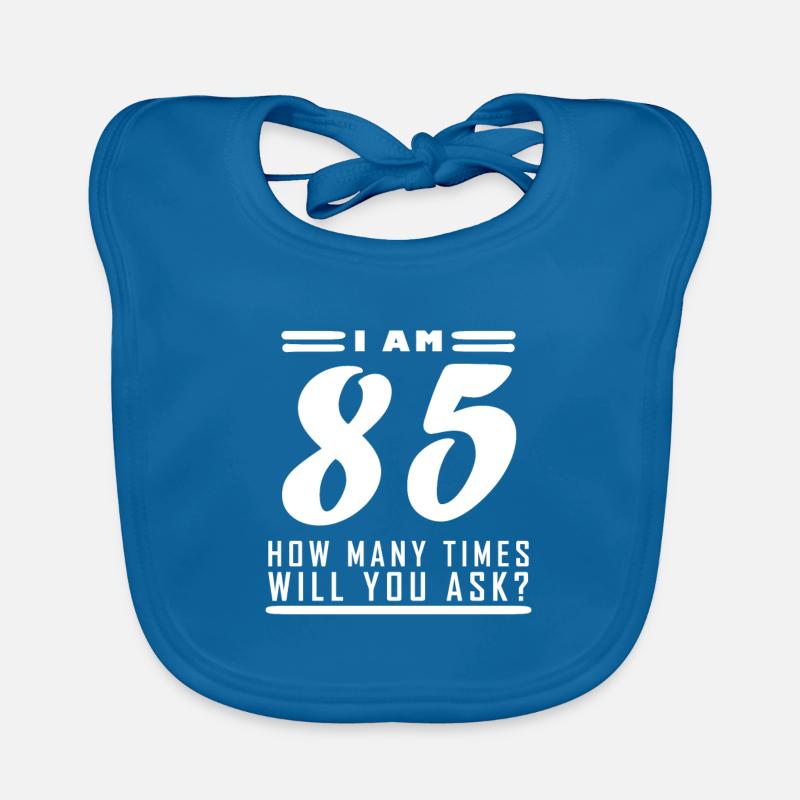 Ich bin 85 – 85. Geburtstag Geschenk Baby Bio-Lätzchen