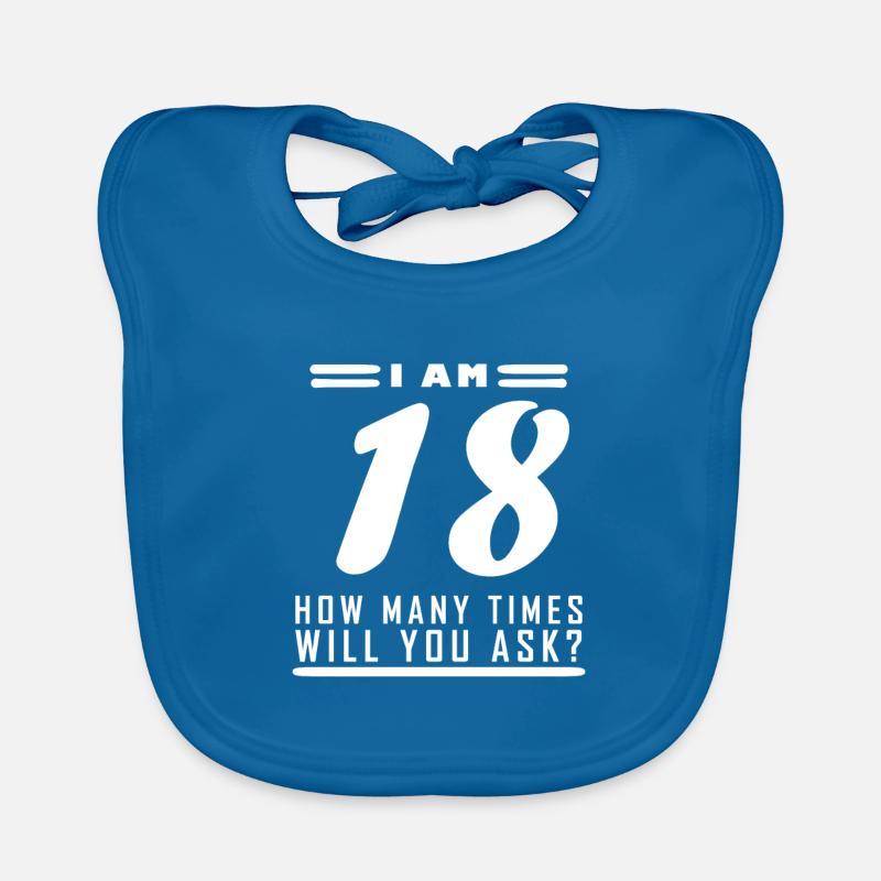 Ich bin 18 – 18. Geburtstag Geschenk Baby Bio-Lätzchen