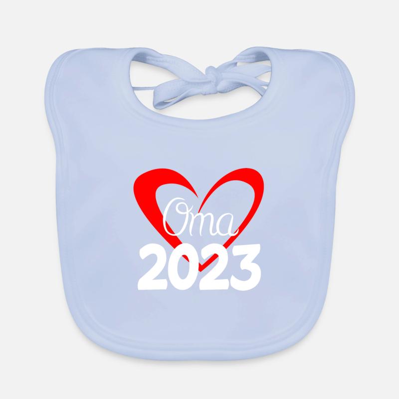 Oma 2023 - Werdende Oma 2023 Baby Bio-Lätzchen