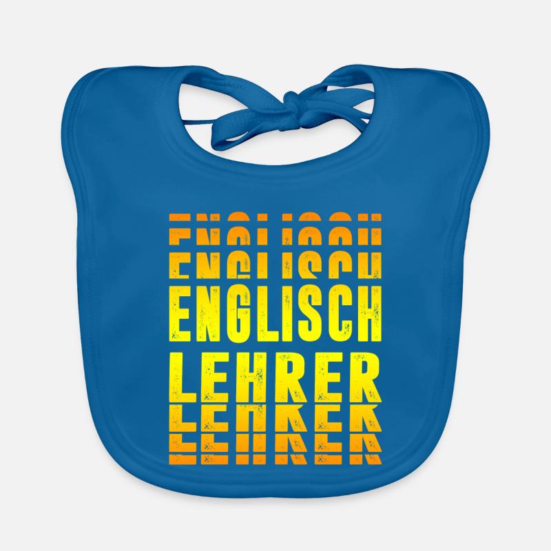 Englisch Lehrer Design Baby Bio-Lätzchen