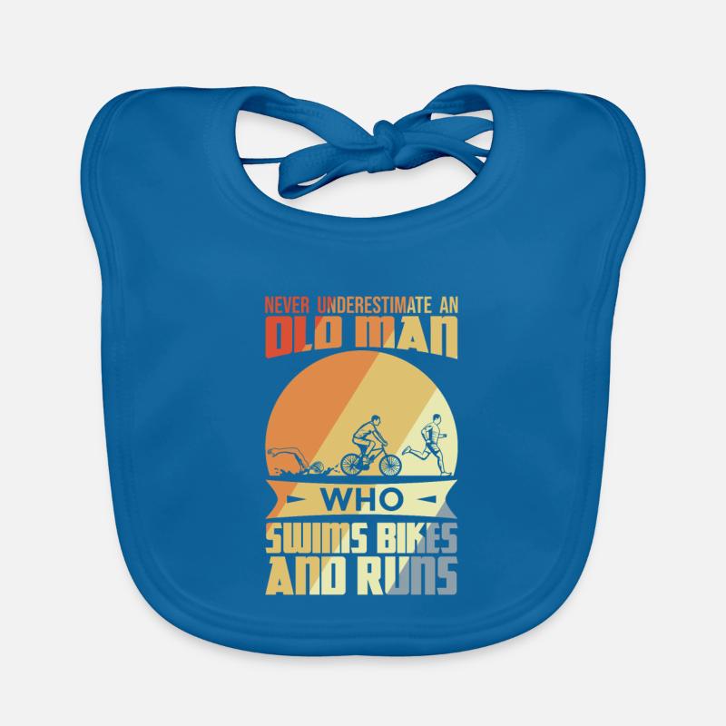 Alter Triathlet Baby Bio-Lätzchen
