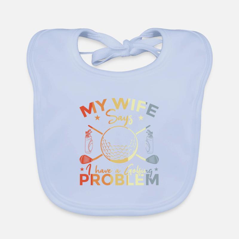 Witziges Golf Zitat Baby Bio-Lätzchen