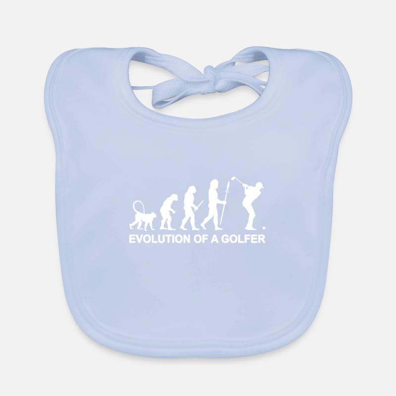 Evolution of a golfer Organic Baby Bibs