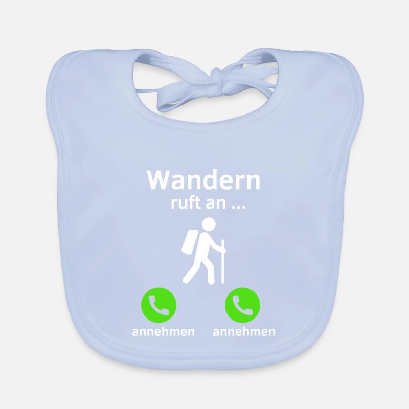Wandern ruft an - annehmen oder annehmen? Baby Bio-Lätzchen