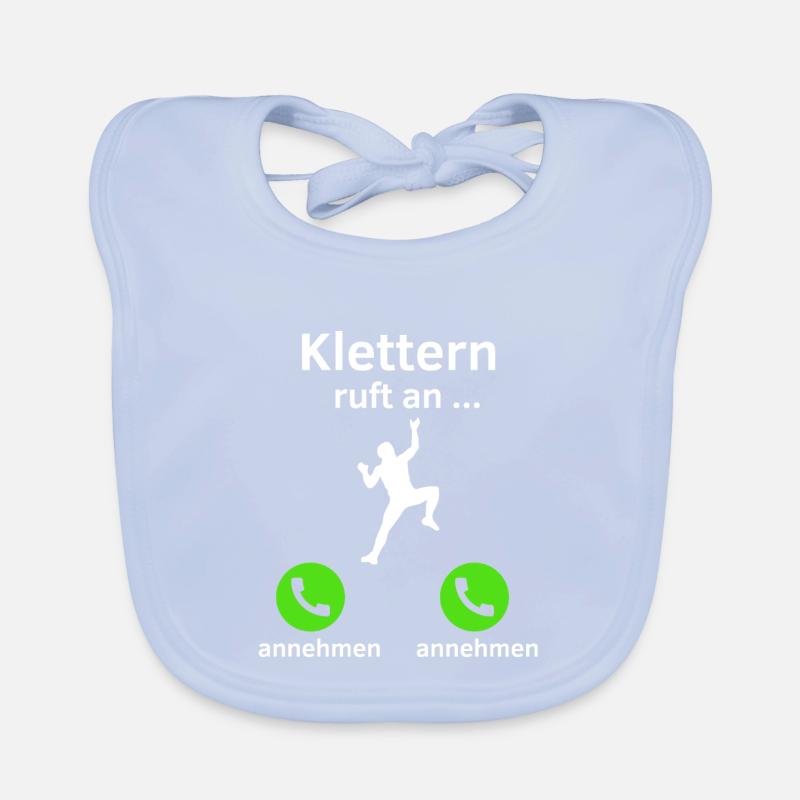 Klettern ruft an - annehmen oder annehmen? Baby Bio-Lätzchen