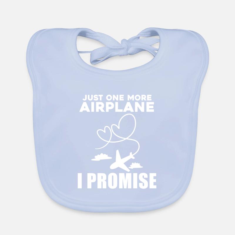 Airplanes Airplane Pilot Gift Organic Baby Bibs