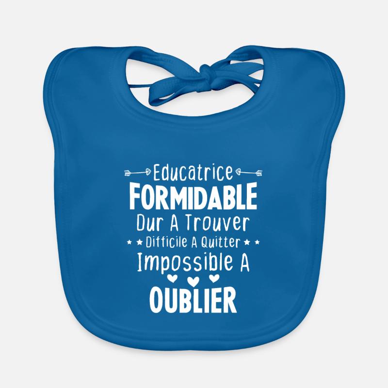 Éducatrice formidable cadeau Éducatrice d'école Bavoir bio Bébé