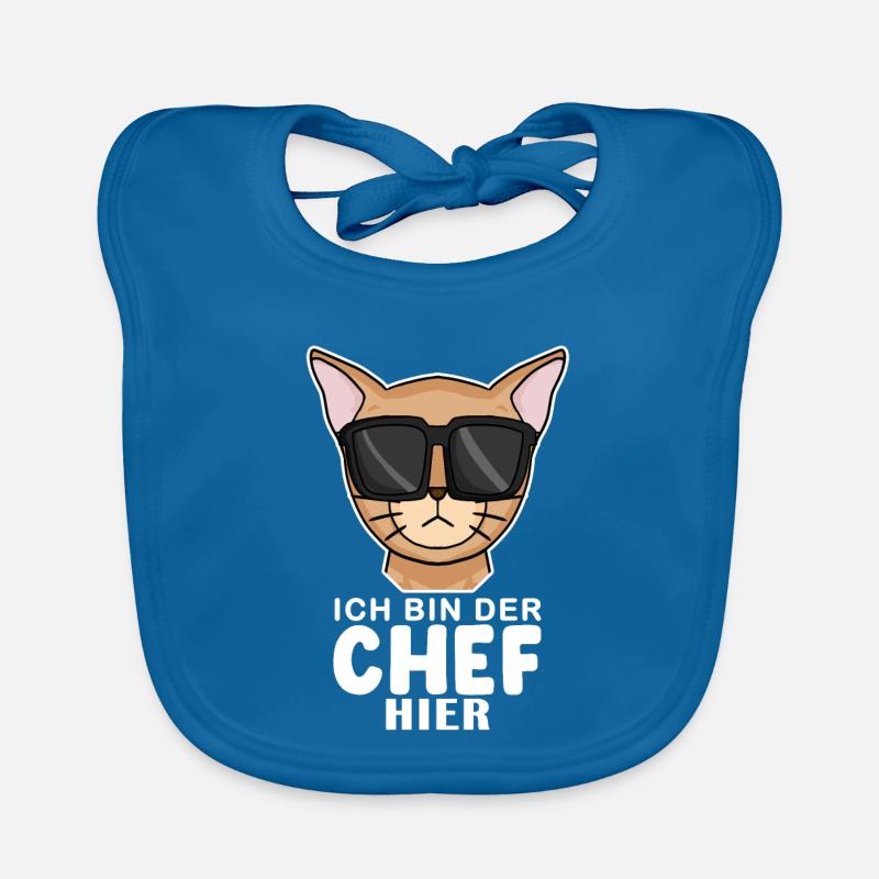 coole Katze - Abessinierkatze Katze Spruch Baby Bio-Lätzchen