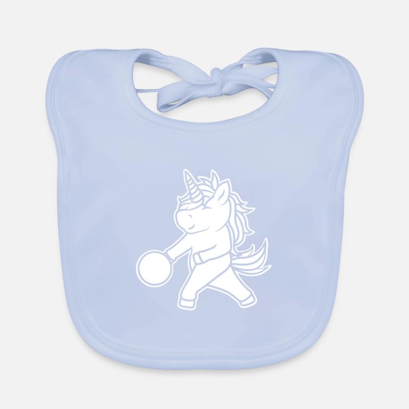 Einhorn Bowler Kinder Baby Bio-Lätzchen