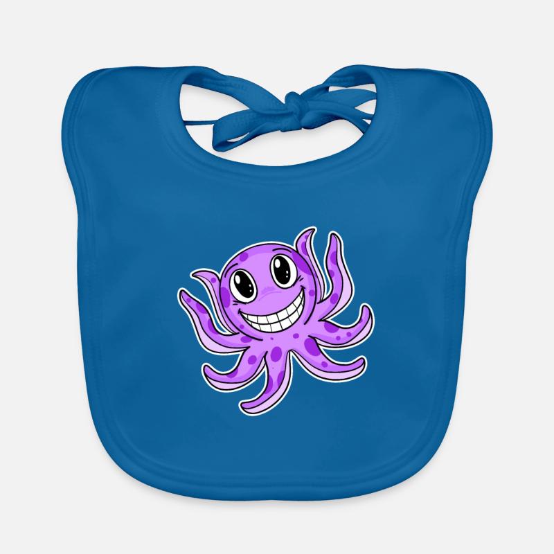 Octopus Squid Organic Baby Bibs