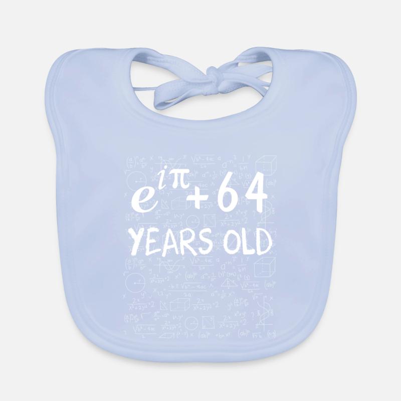 63rd Birthday 63 Years Euler Identity Math Gift Organic Baby Bibs