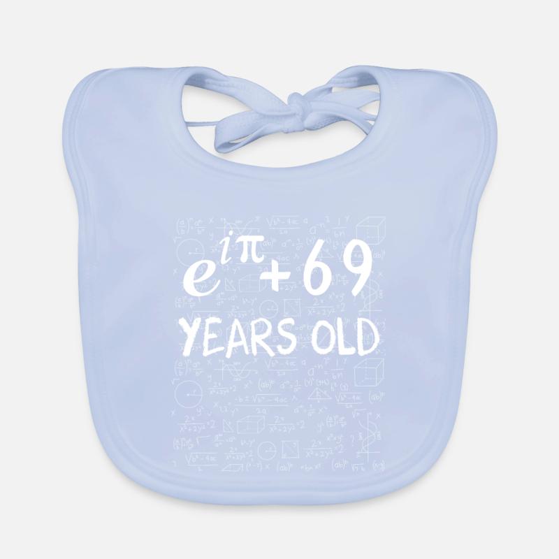 68th Birthday 68 Years Euler Identity Math Gift Organic Baby Bibs