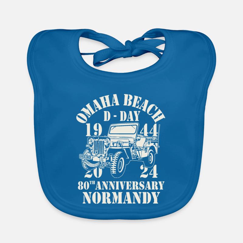 Omaha Beach D-Day 80th Anniversary Normandy Bavoir bio Bébé