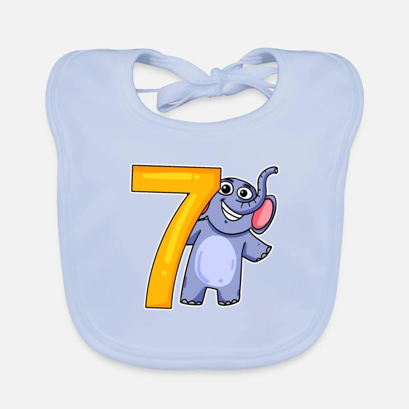 sieben - 7 Baby Bio-Lätzchen