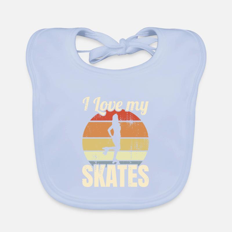 Roller skaters Organic Baby Bibs