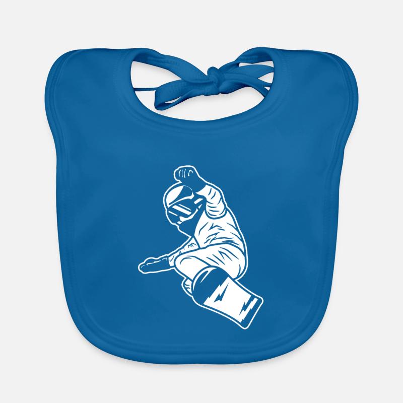 Garçon de snowboard Bavoir bio Bébé